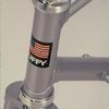 this is the head-tube on a steel TT frame.
